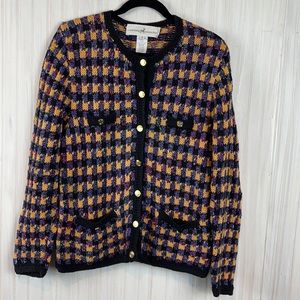 PERUVIAN CONNECTION HEAVY CARDIGAN BLAZER
